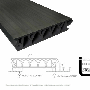 Twinson Terrassendiele Terrace Plus Baumrindenbraun