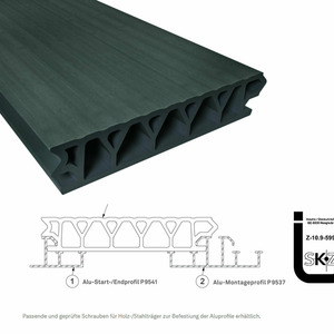 Twinson Terrassendiele Terrace Plus S&uuml;ssholzschwarz