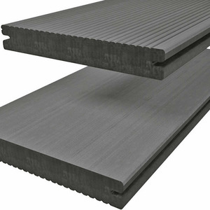 Twinson Terrassendiele Character Massiv S&uuml;&szlig;holzschwarz