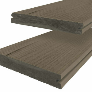 Twinson Terrassendiele Majestic Massiv Pro Eiche Antikbraun