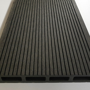 WPC Terrassendiele Hohlkammer fein geriffelt dunkelgrau