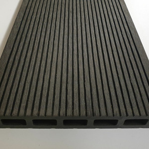 WPC Terrassendiele Hohlkammer 5 geriffelt dunkelgrau