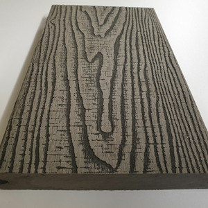 WPC Terrassendiele massiv Holzstruktur hellgrau