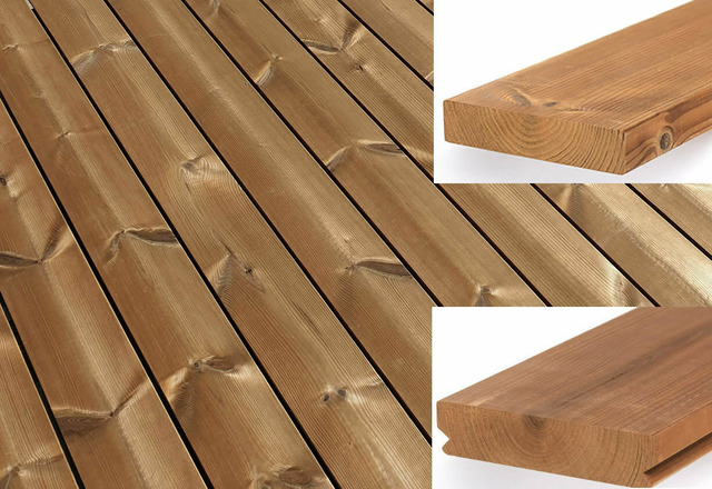 Lunawood Thermokiefer Terrassendielen