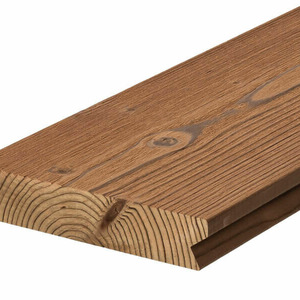 Lunawood Thermokiefer Terrassendiele geb&uuml;rstet 26x140mm