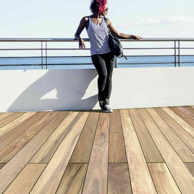 Cumaru Terrassendielen 21x145mm glatt 