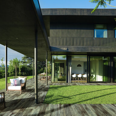 Keramik Terrassen Platten 2x45x90cm Altholz Braun