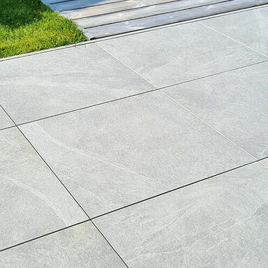 Keramik Terrassen Platten 2x60x60cm Schiefer Grau