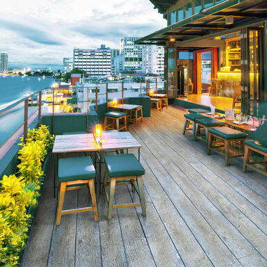 Dach Terrasse mit Millboard weathered driftwood