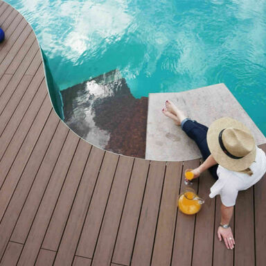 Terrassendiele Timbertech Terrain Bicolor Brown Oak